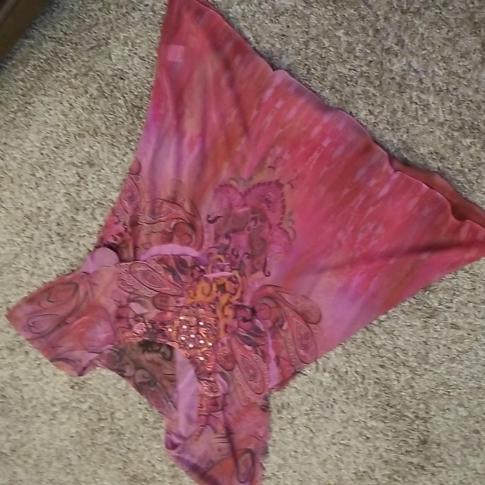 Pink Floral Top - Picture 3 of 9